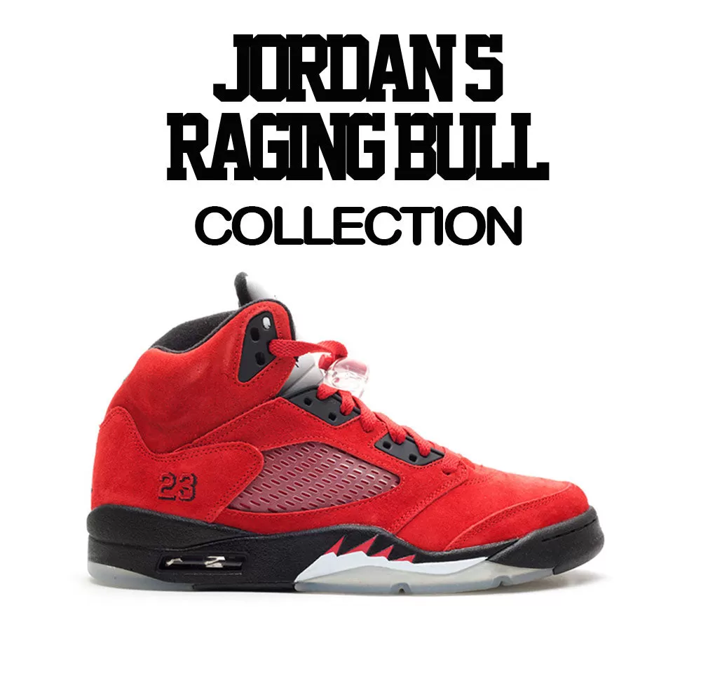 Retro 5 Raging Bull Shirt - Blowing Money Fast - Black