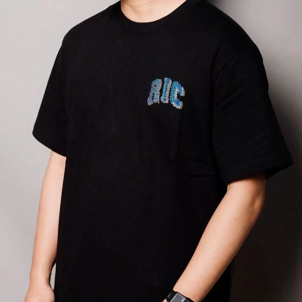 Rickyisclown [RIC] Ice Rhinestone Tee Black [R27231017A-H9]