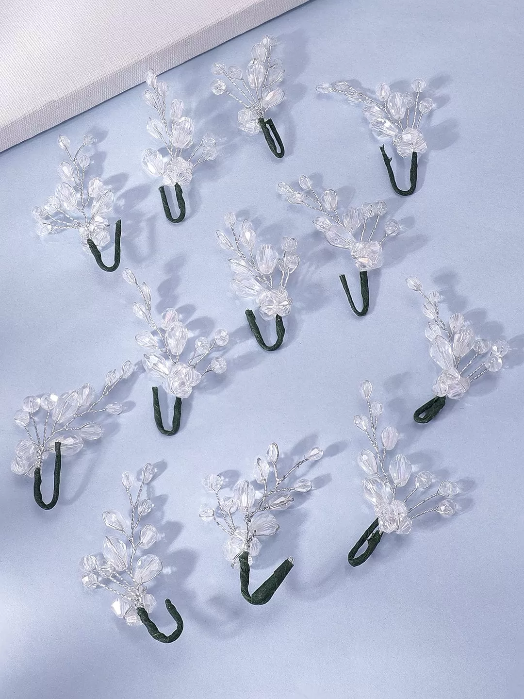 Rubans Crystal studded silver hair vine accessories