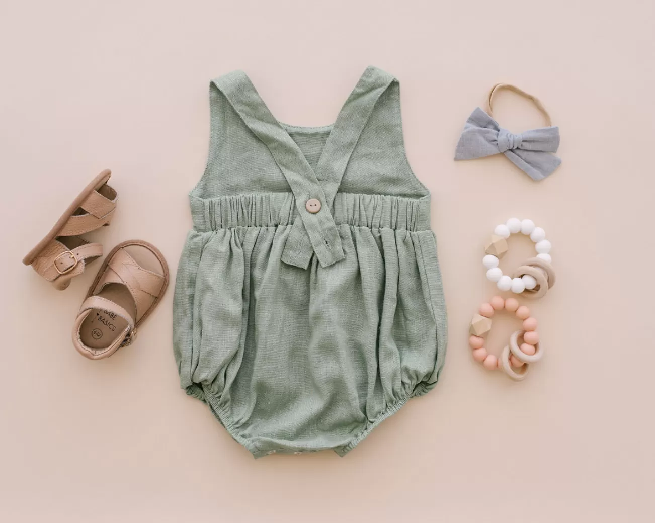 Sage Pocket Romper