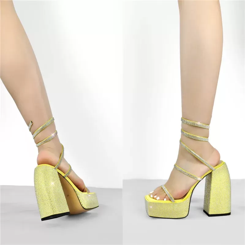 Sandals Queen Yilli (Yellow)