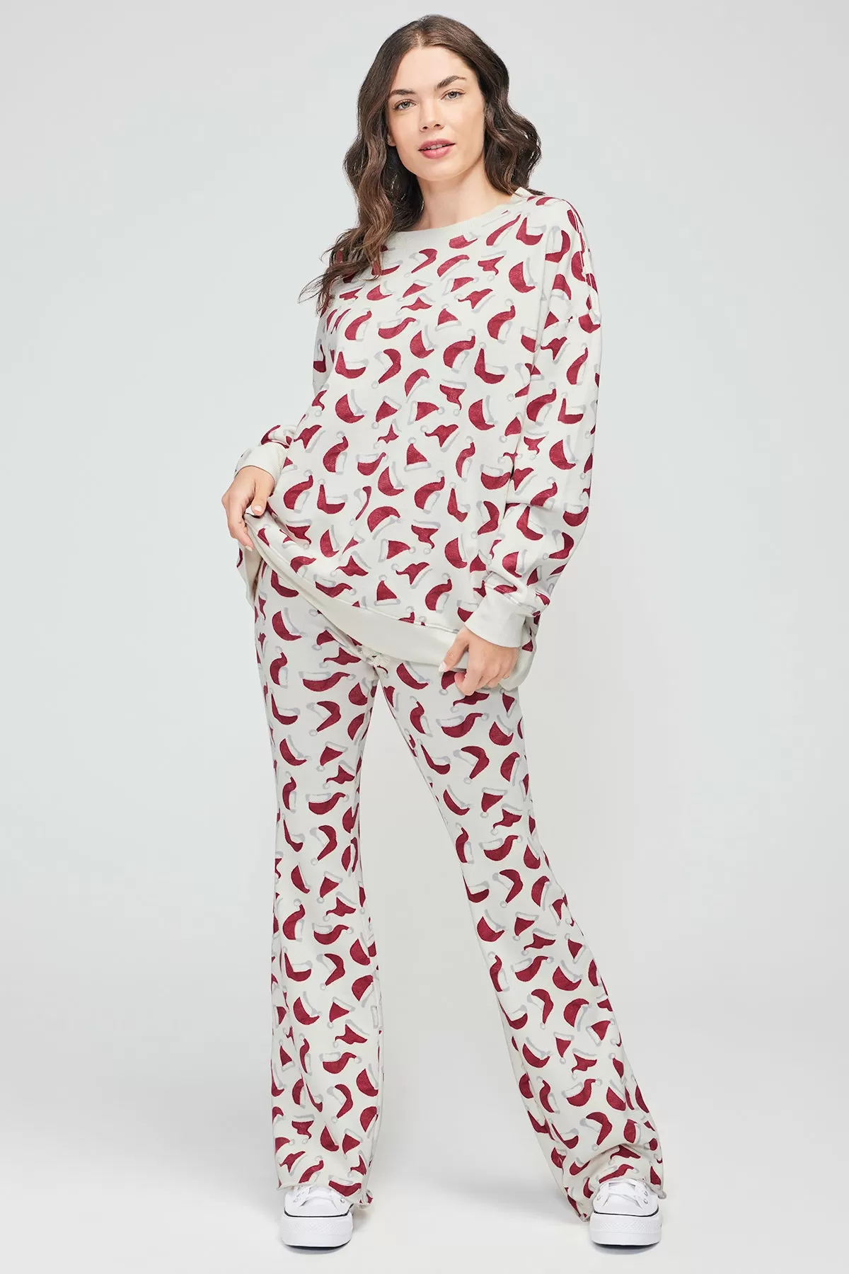 Santa Baby Tennis Club Pants | Santa Baby Print