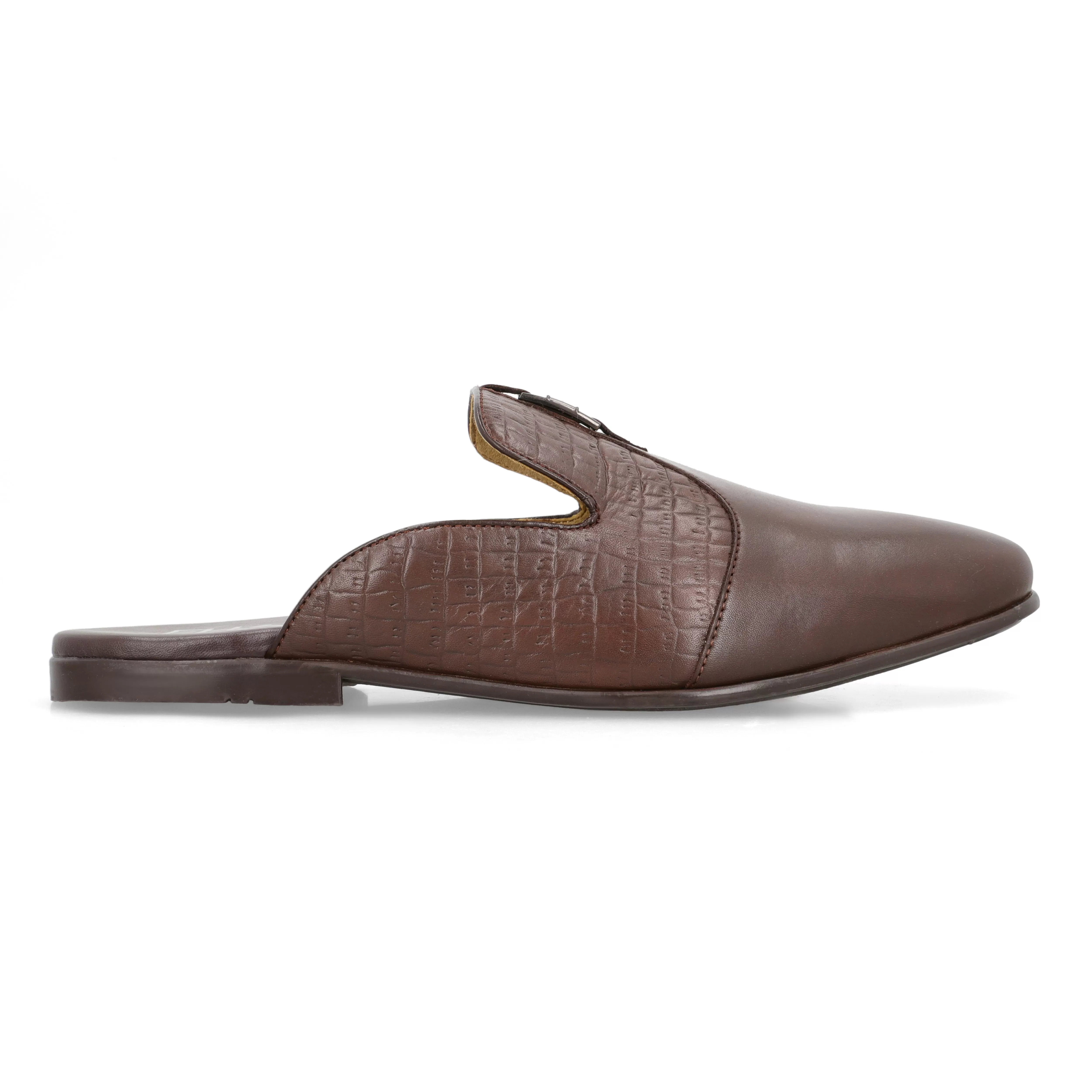 Signature FHS Buckled Mules - Brown