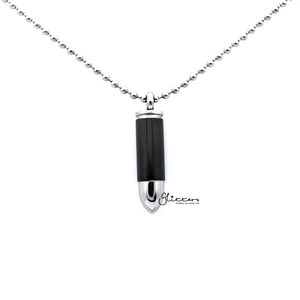 Stainless Steel Screw On Bullet Pendant - Keepsake | Memorial