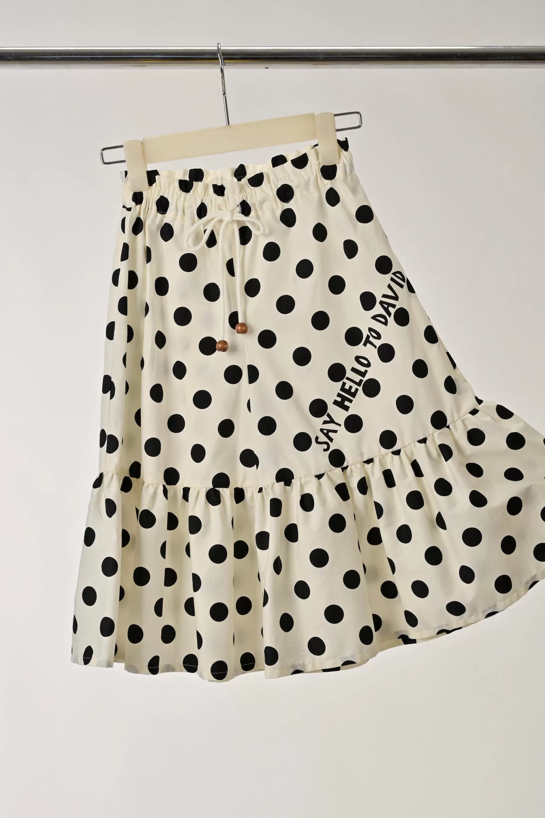 TAGO SS24 Ruffle Polka Dot Trouser Pants