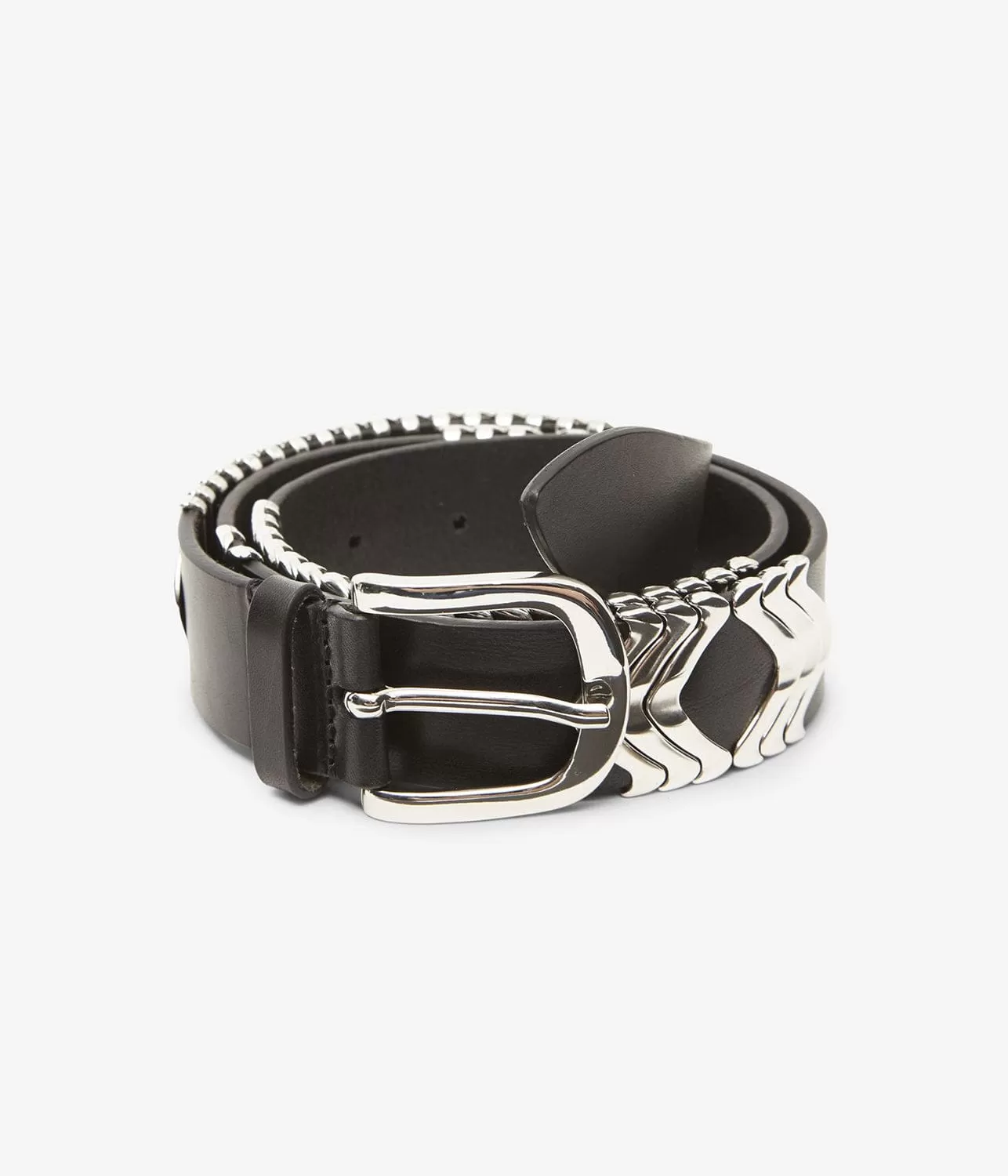 TEHORA BELT- BLACK/SILVER