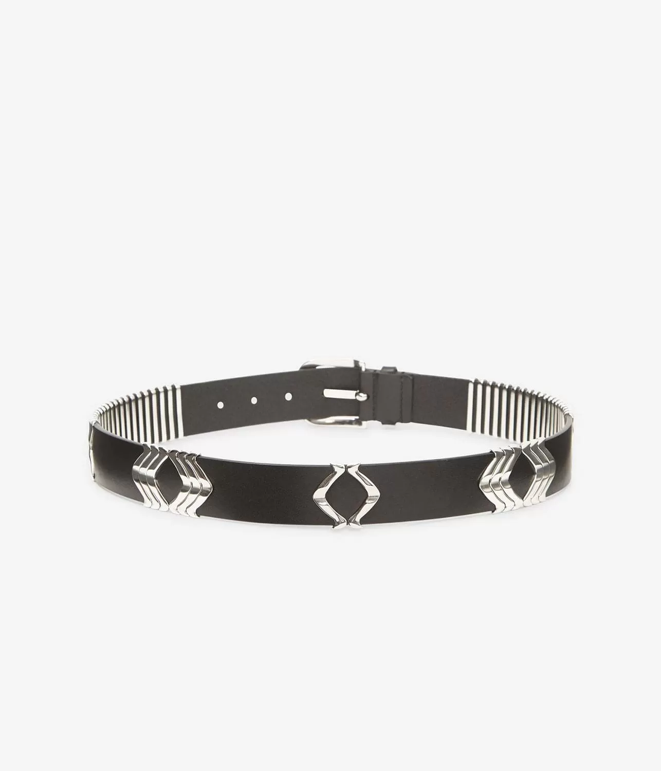 TEHORA BELT- BLACK/SILVER