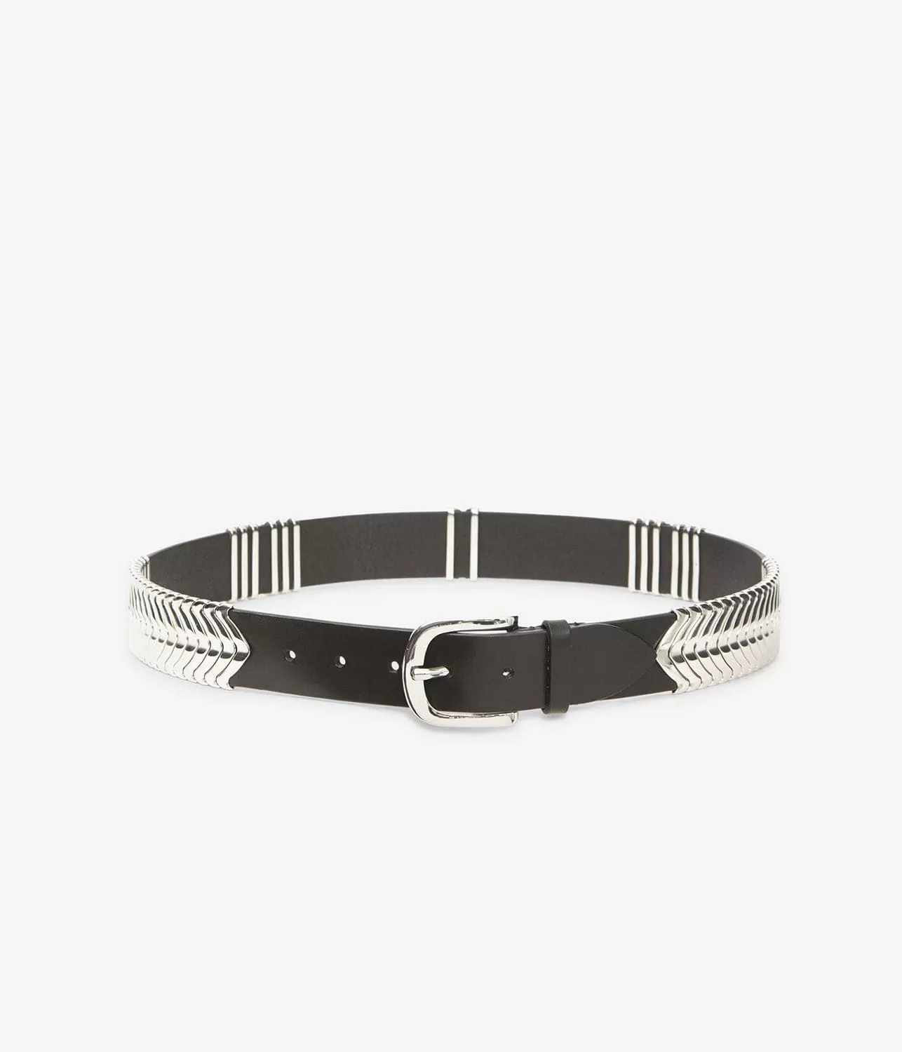 TEHORA BELT- BLACK/SILVER