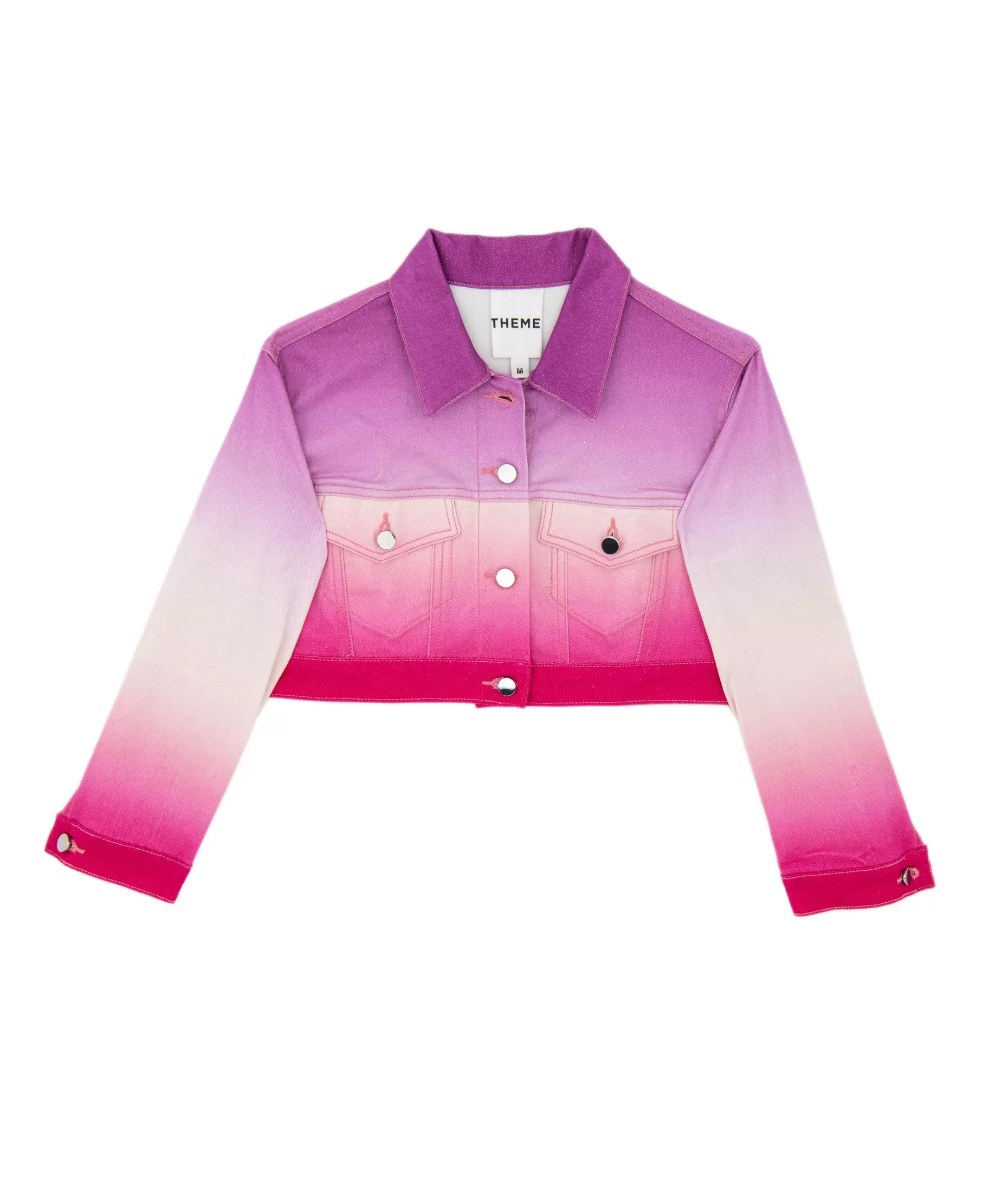 Theme Girls Crosby Cropped Jacket Pink Purple