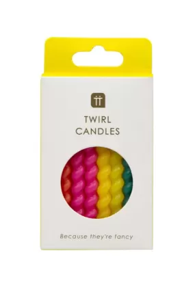 Twisted Rainbow Birthday Candles