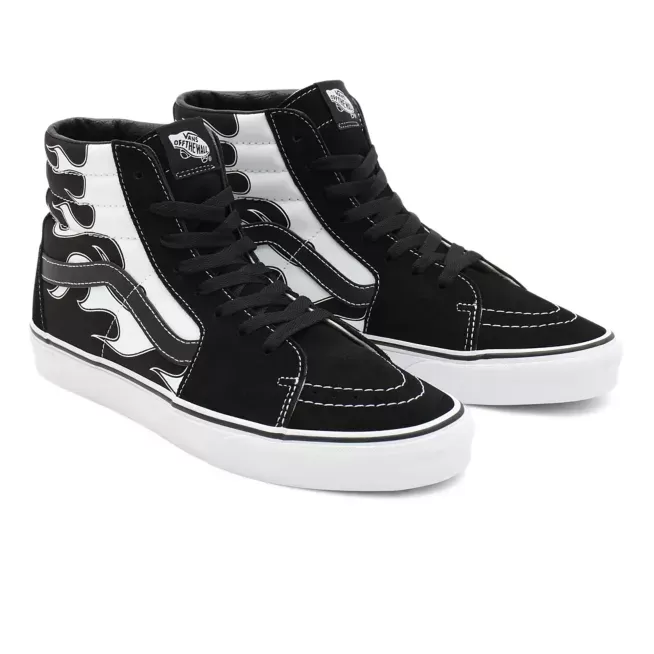 Vans men's sneakers shoe Sk8-Hi Flame VN0A32QGK681 black-white