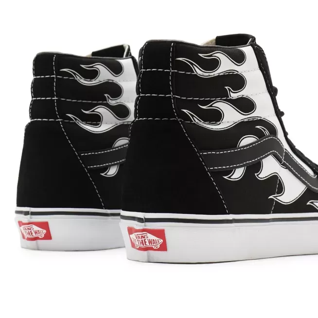 Vans men's sneakers shoe Sk8-Hi Flame VN0A32QGK681 black-white