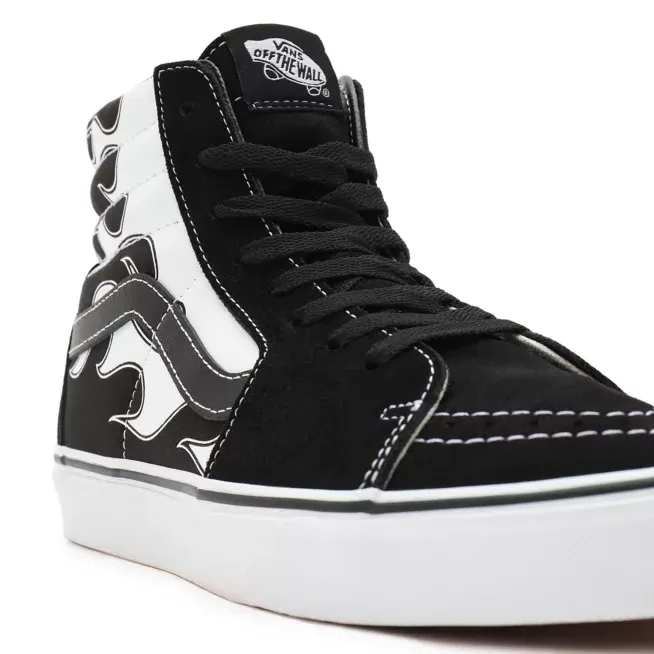 Vans men's sneakers shoe Sk8-Hi Flame VN0A32QGK681 black-white