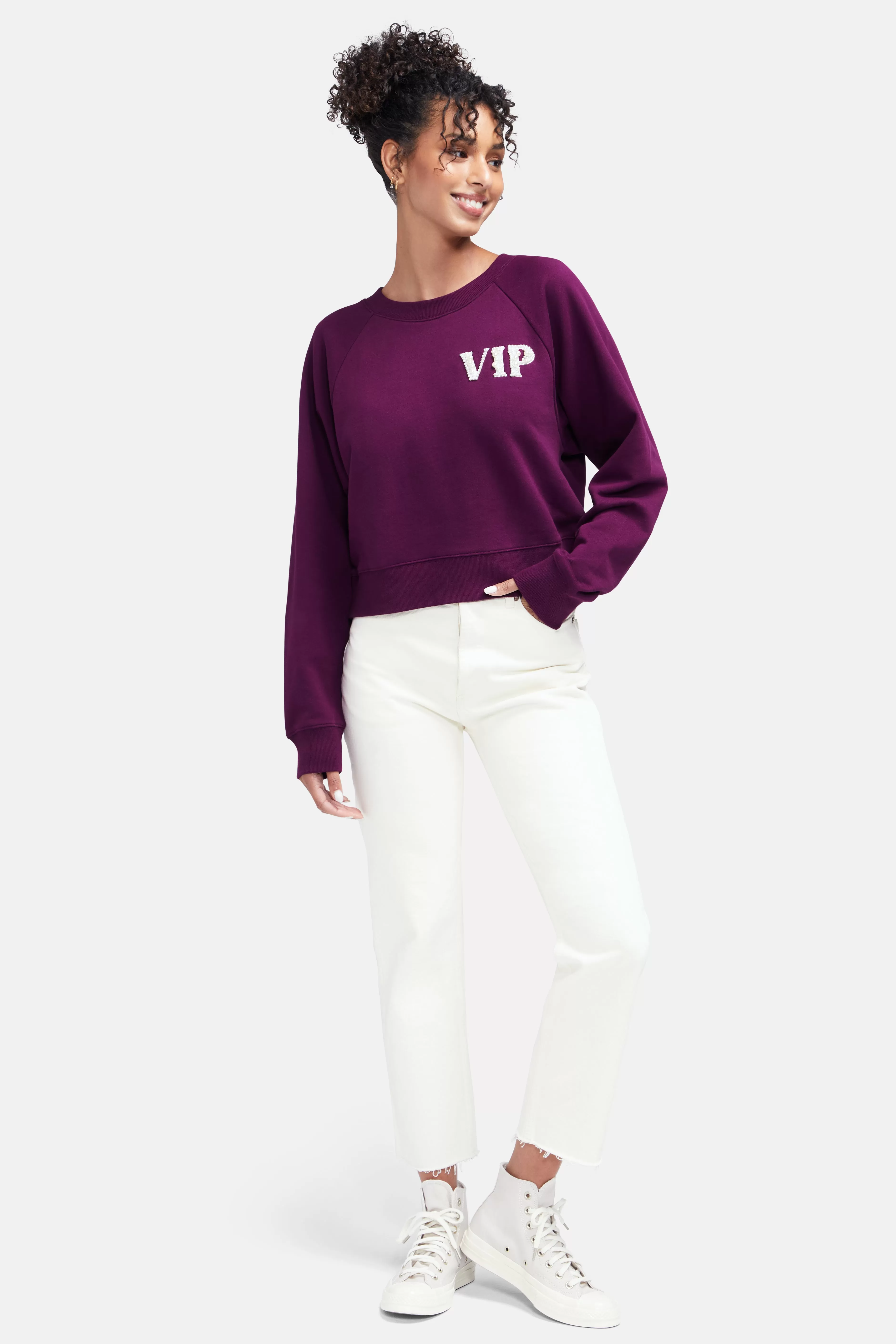 VIP Raglan Pullover | Dark Purple