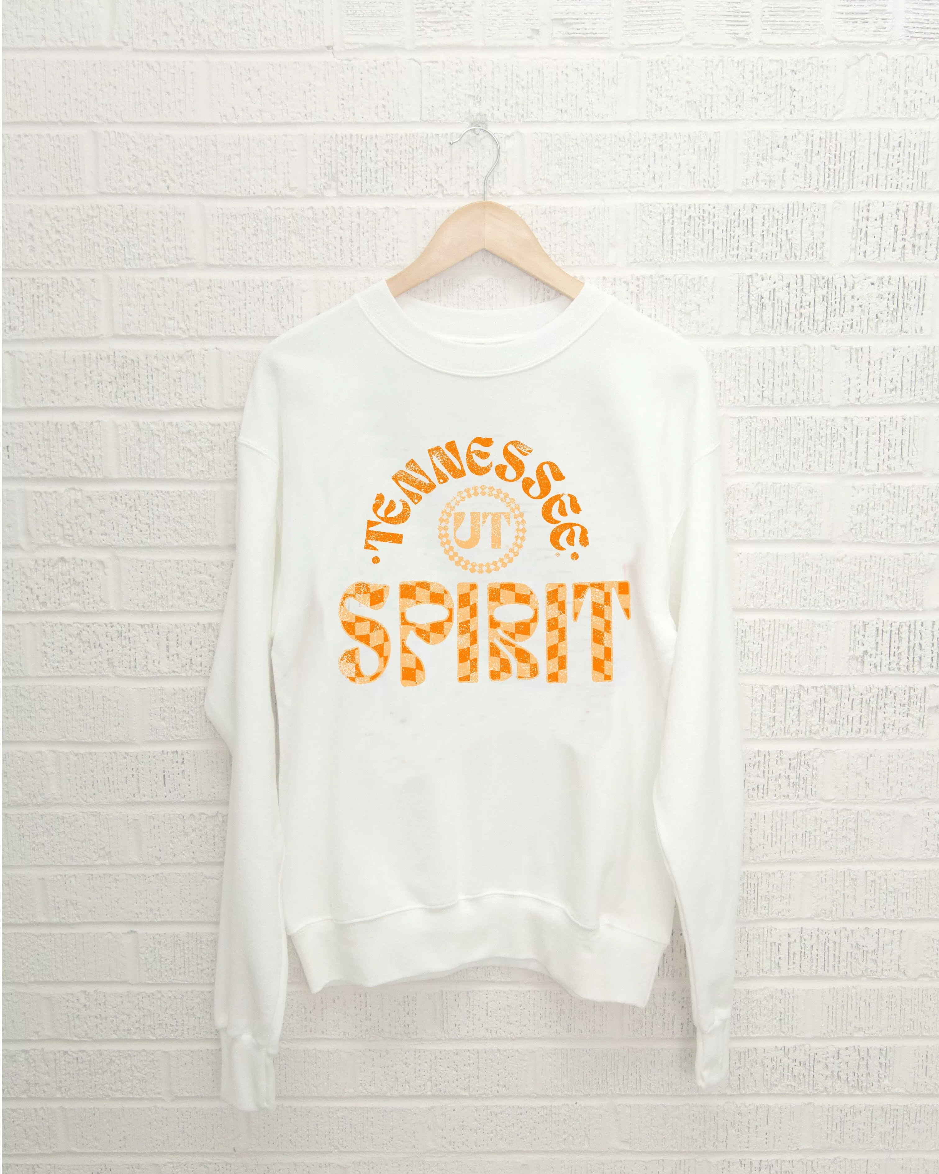 Vols Spirit White Thrifted Sweatshirt