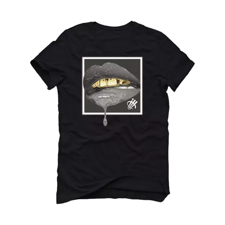 YEEZY BOOST 350 V2 (BONE) Black T-Shirt (lipstick)