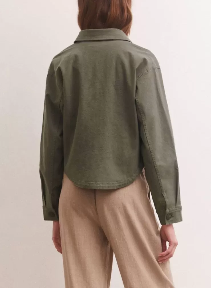 Z Supply All Day Cropped Twill Jacket