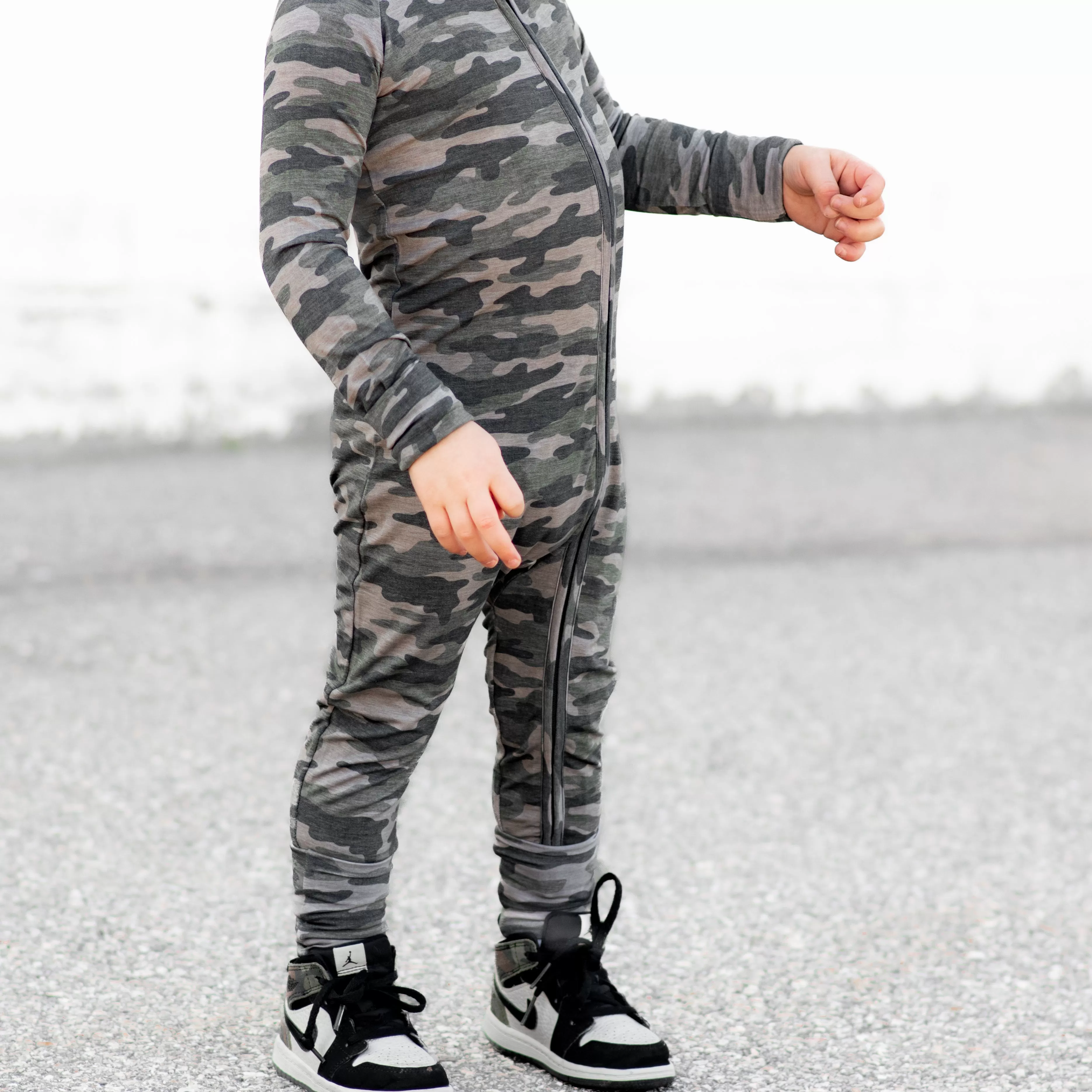 ZIP ROMPER BAMBOO - Chris Camo