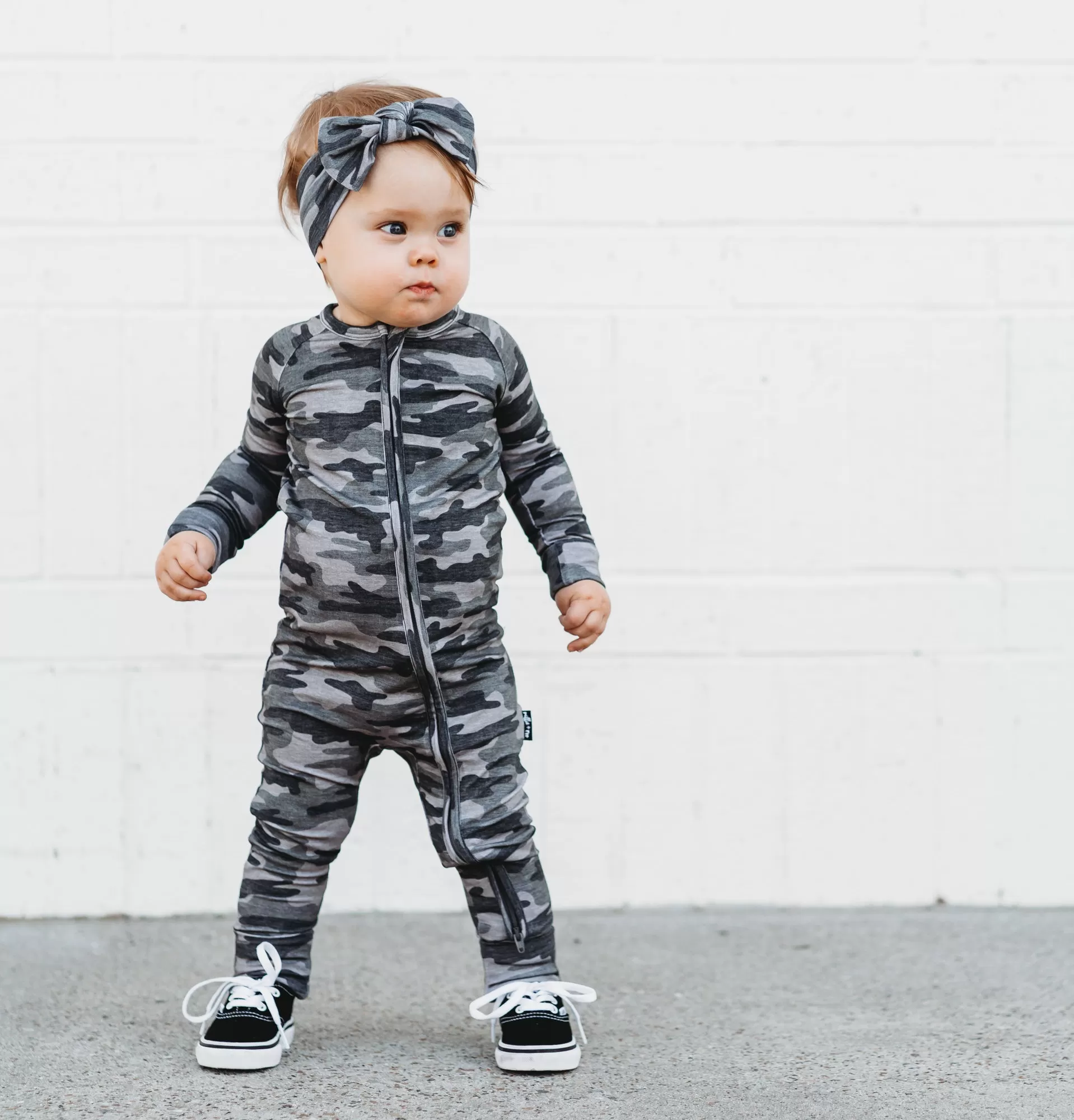 ZIP ROMPER BAMBOO - Chris Camo